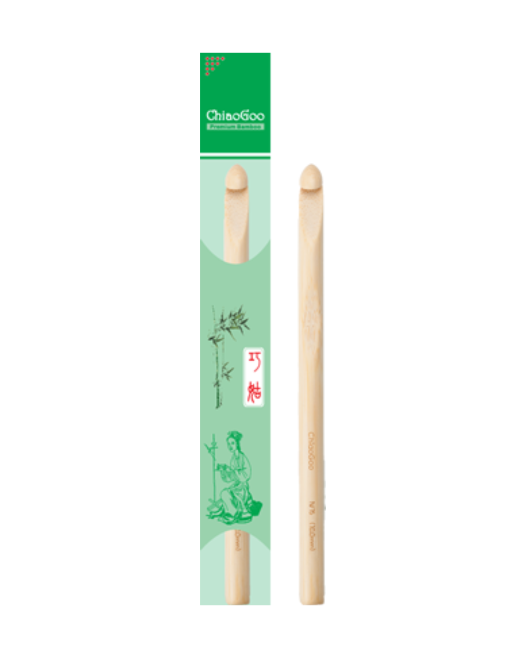 ChiaoGoo Bamboo Crochet Hook Natural