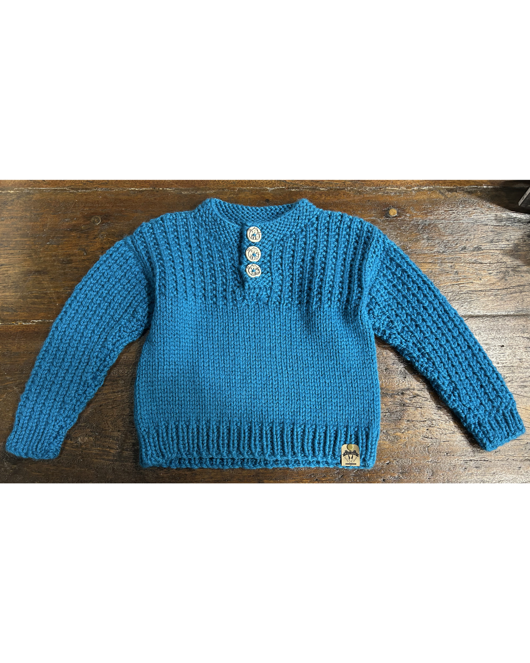 Naturally N1468 Kid's Jumper in Heirloom Merino Magic Chunky - 2nd size _ Knitted by Kim