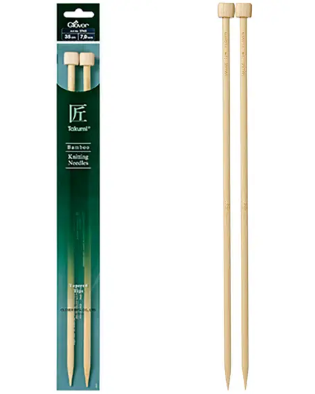 Clover Takumi Bamboo Single Pointed Knitting Needles (Straight)