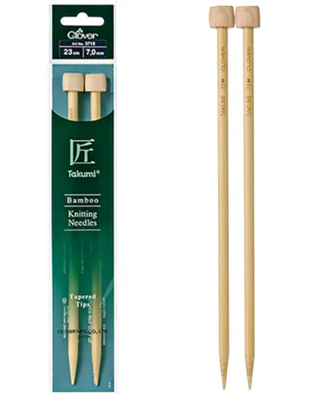 Clover Takumi Bamboo Single Pointed Knitting Needles (Straight)