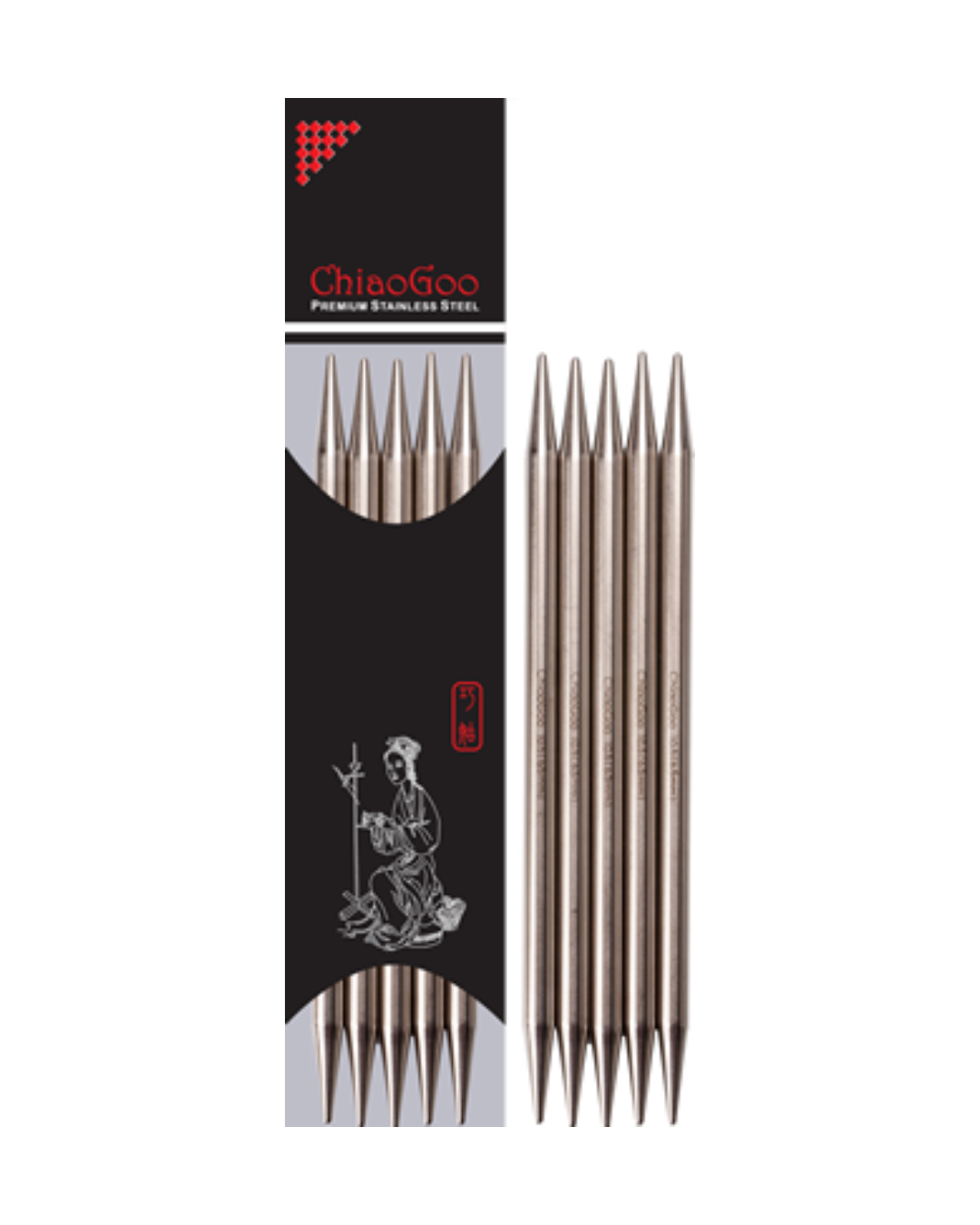 ChiaoGoo Stainless Steel Double Pointed Knitting Needles (DPN)