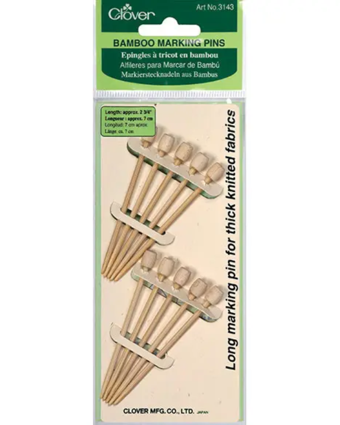 Clover Bamboo Marking Pins 3143