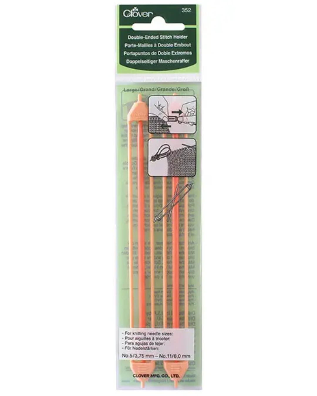 Clover Double-Ended Stitch Holder Set 351/352