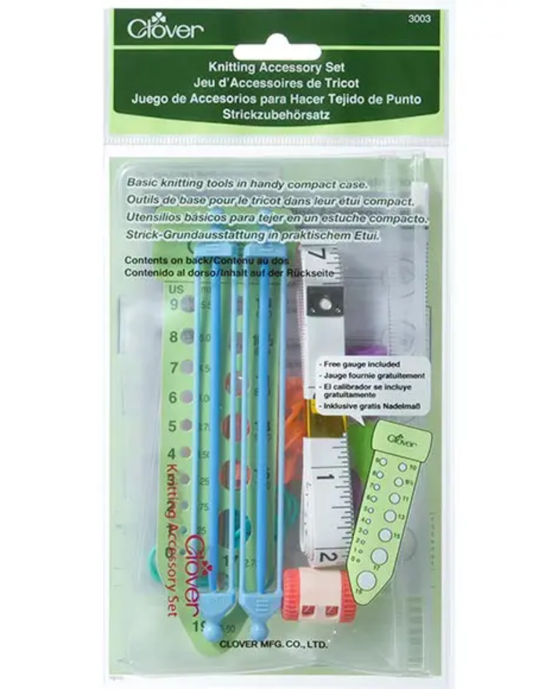 Clover Knitting Accessory Set 3003 (Knit Mate)