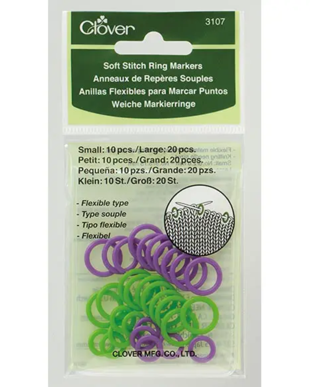 Clover Soft Stitch Ring Markers 3107