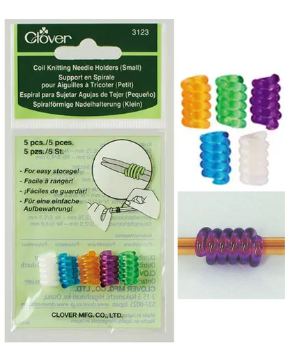 Clover Coil Knitting Needle Holders