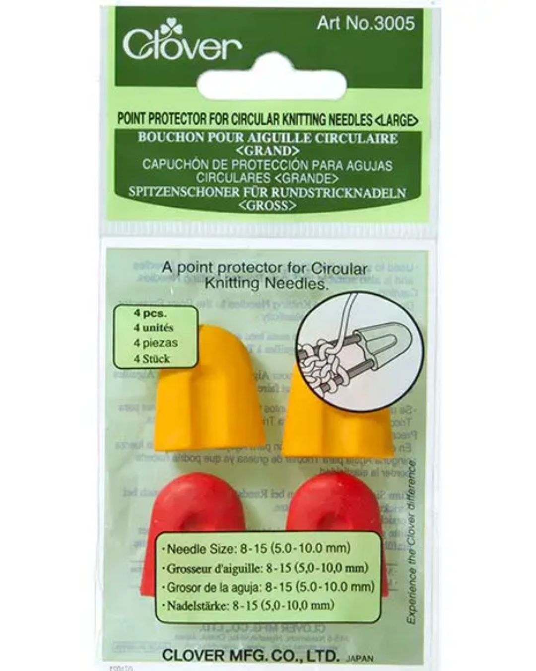 Clover point protector for circular knitting needles 3004/3005