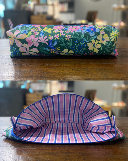 Hand Sewn Fabric Zipper Project Bags