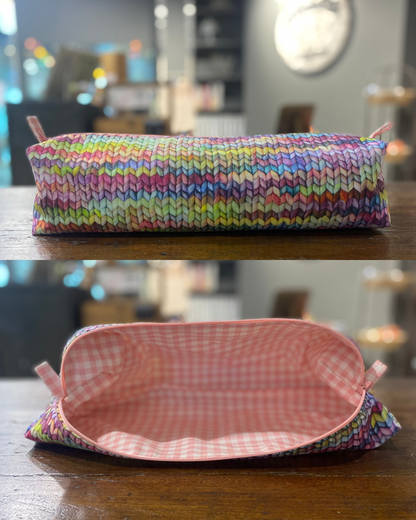 Hand Sewn Fabric Zipper Project Bags