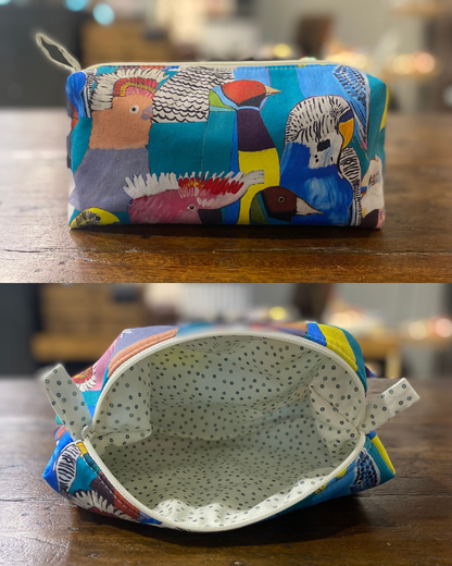Hand Sewn Fabric Zipper Project Bags