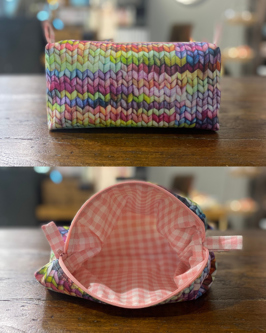 Hand Sewn Fabric Zipper Project Bags