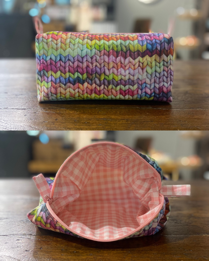 Hand Sewn Fabric Zipper Project Bags