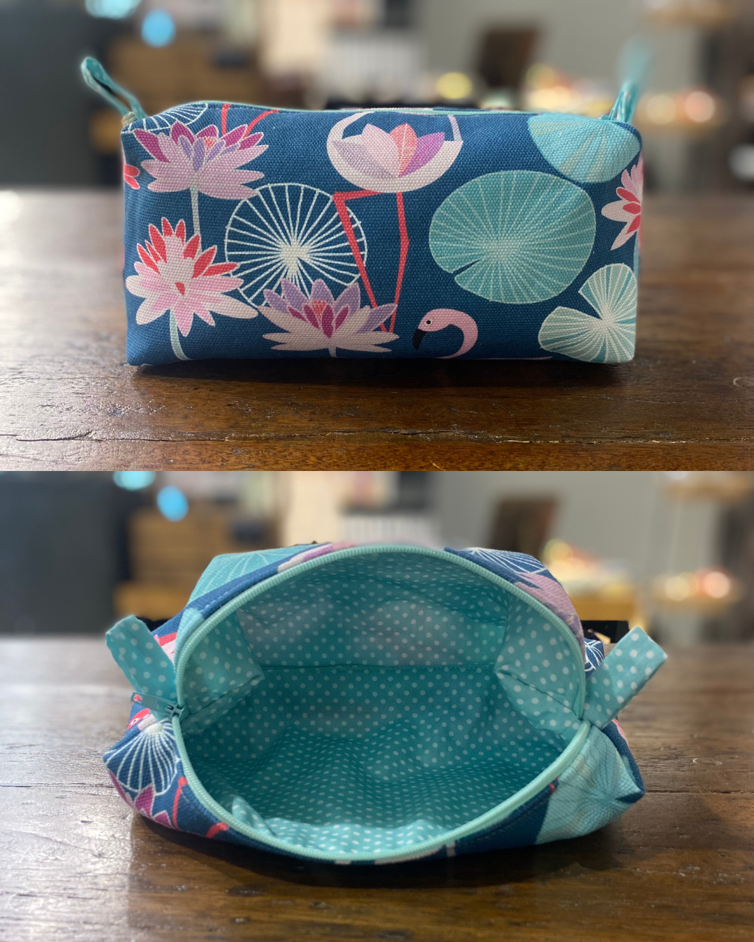 Hand Sewn Fabric Zipper Project Bags